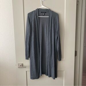 89th & Madison Charcoal Open Front Cardigan